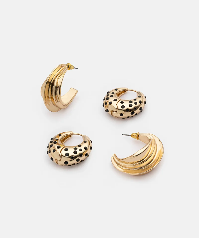 Ipekyol  Two Pairs of Earrings for Women | Best Price UAE